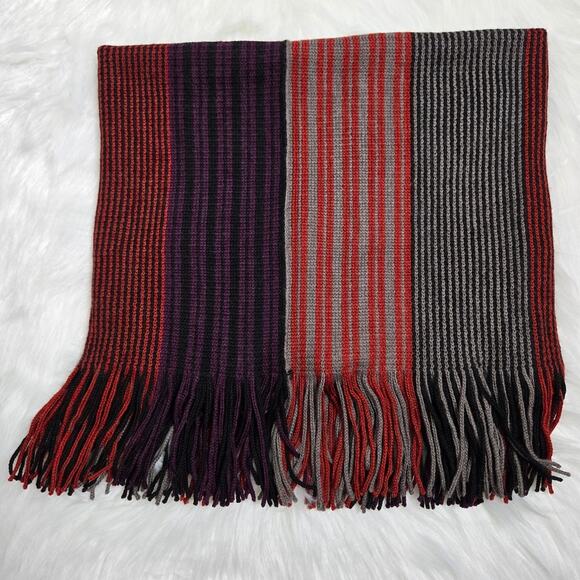Smartwool Tabaretta Fringe Merino Wool Striped Infinity Scarf NEW - Picture 4 of 8